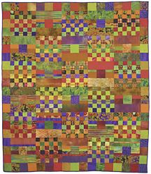 grdilock quilt made by jean wells - design by kaffe fassett