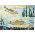 first return gyotaku fish quilt by jean wells